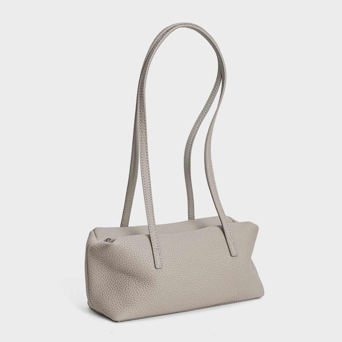 Mavora Women's Shoulder Bag Pebbled Top-Grain Cowhide Leather Zip - 9.4 Inch
