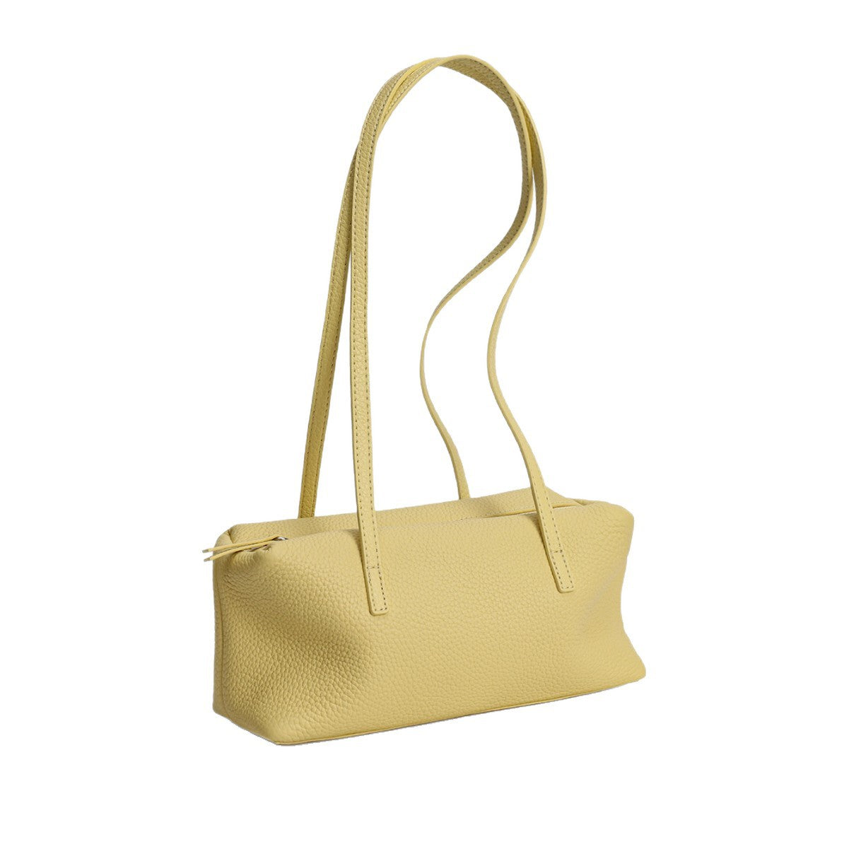Mavora Women's Shoulder Bag Pebbled Top-Grain Cowhide Leather Zip - 9.4 Inch