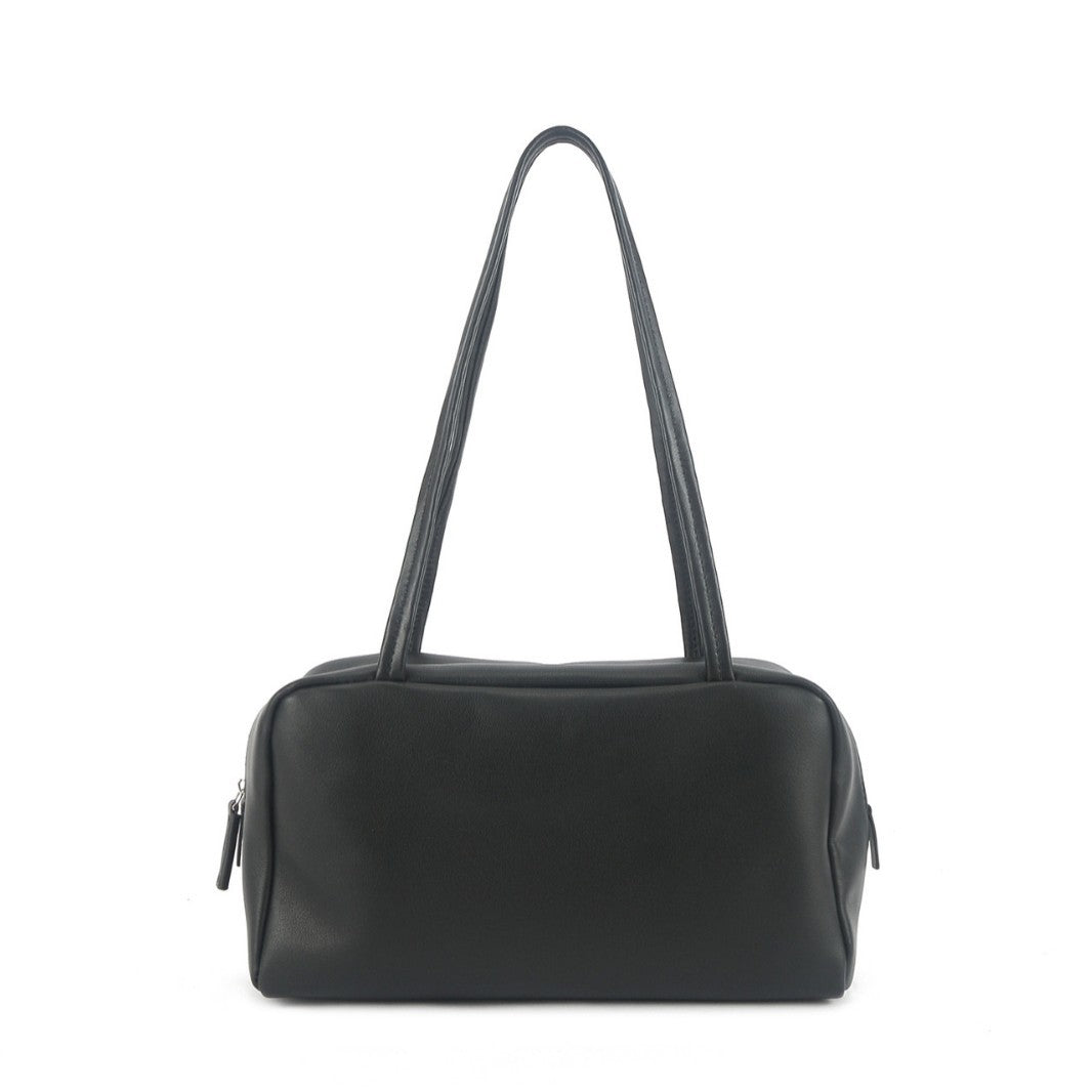 Mavora Women's Shoulder Bag Top-Grain Cowhide Leather Dual Handle Zip - 9.8 Inch