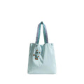 Morvea women's nylon tote bag with magnetic open top in light blue
